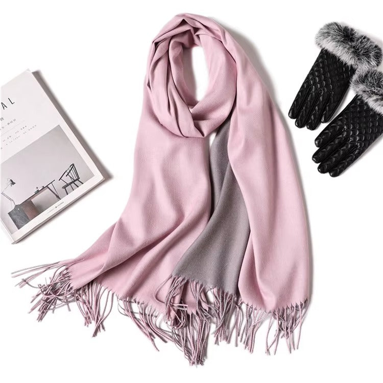 High-Quality Double-Sided Women's Cashmere Scarves