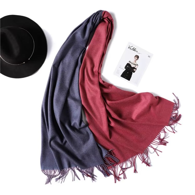 High-Quality Double-Sided Women's Cashmere Scarves