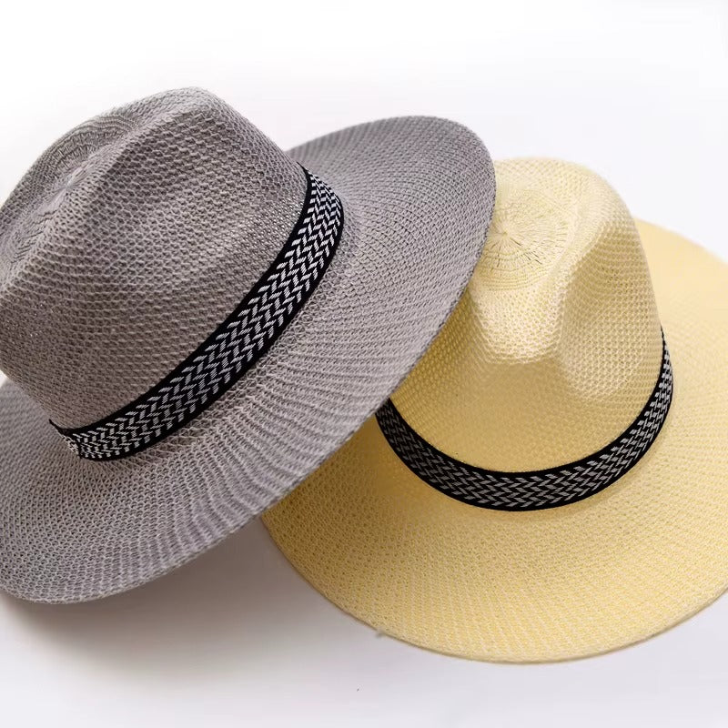 Wholesale Custom Logo Breathable Panama Straw Sun Hats