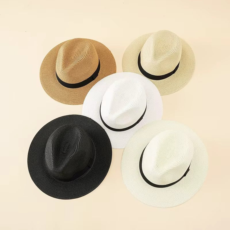 Bulk Top-Quality Custom Paper Panama Straw Beach Hats