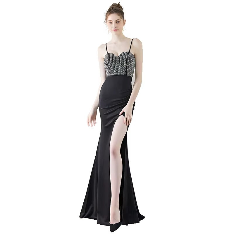 Sexy Sleeveless Backless Trumpet/Mermaid Chiffon Evening Dress