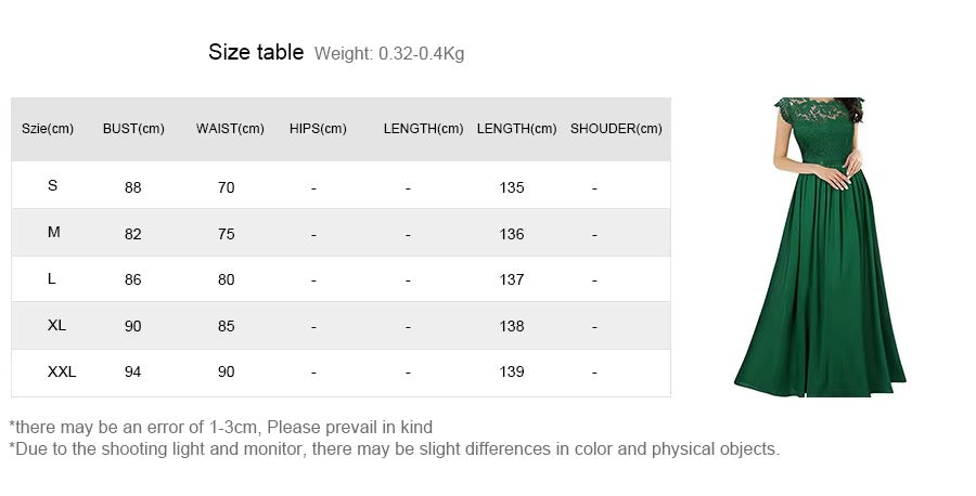 Summer Chiffon Lace Dress, Ladies Party & Casual Stretch Evening Dress