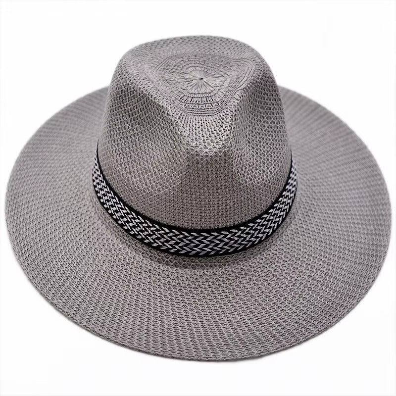Wholesale Custom Logo Breathable Panama Straw Sun Hats