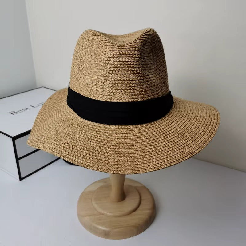 Wholesale Men's Panama Straw Fedora Beach Sun Hats