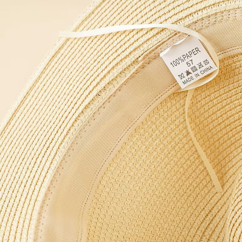 Bulk Top-Quality Custom Paper Panama Straw Beach Hats